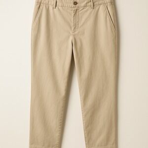 Talbots The Daily‎ Ankle Pants Womens Beige Size 12 Classic Preppy Minimalist